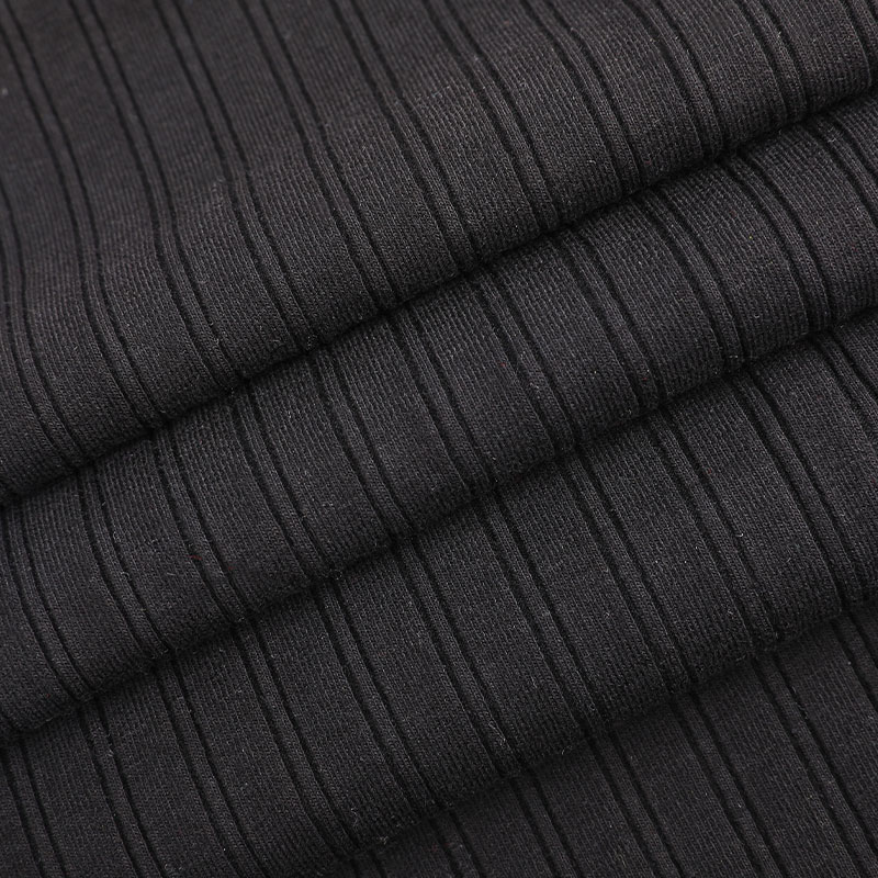 32s CVC + 40D 10x2 prugasto spandex rebrasto pletivo